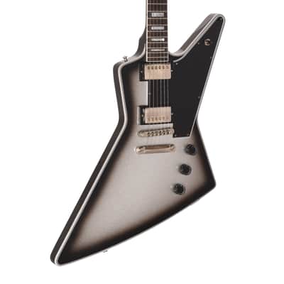 Gibson Custom Shop Explorer Custom "CME Spec" Silver Sparkle Burst/Black Back VOS w/Silver Stinger (Serial #CS502415) image 1