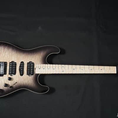 Grosh NOS Bent Top Black Burst image 7