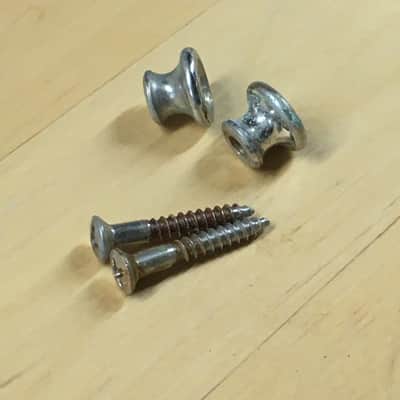 2 Gibson Spec Strap Buttons Aged Relic Nickel USA Electric Custom Guitar Japan image 2