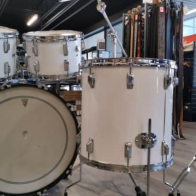 Rogers '70s 4 Pieces Drum Shell Kit, No Snare - White, Used image 9