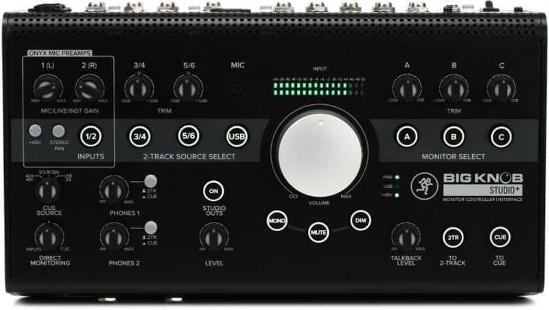 Mackie Big Knob Studio+ 4x3 Studio Monitor Controller and Interface (BigKnobStuPlsd5) image 1