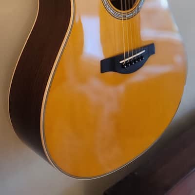 Yamaha LL-TA TransAcoustic Dreadnought 2024 - Vintage Natural image 1