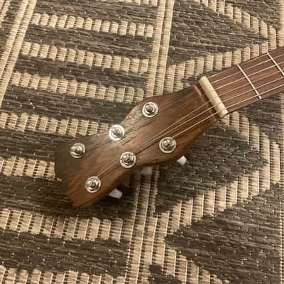 1800’s Era No-Name Mini Travel Guitar Round Body W/Pyramid Bridge Late 1800’s - Real Relic image 6