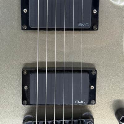 Used ESP Ltd F-50 Electric Guitar with EMGs - Gray image 6