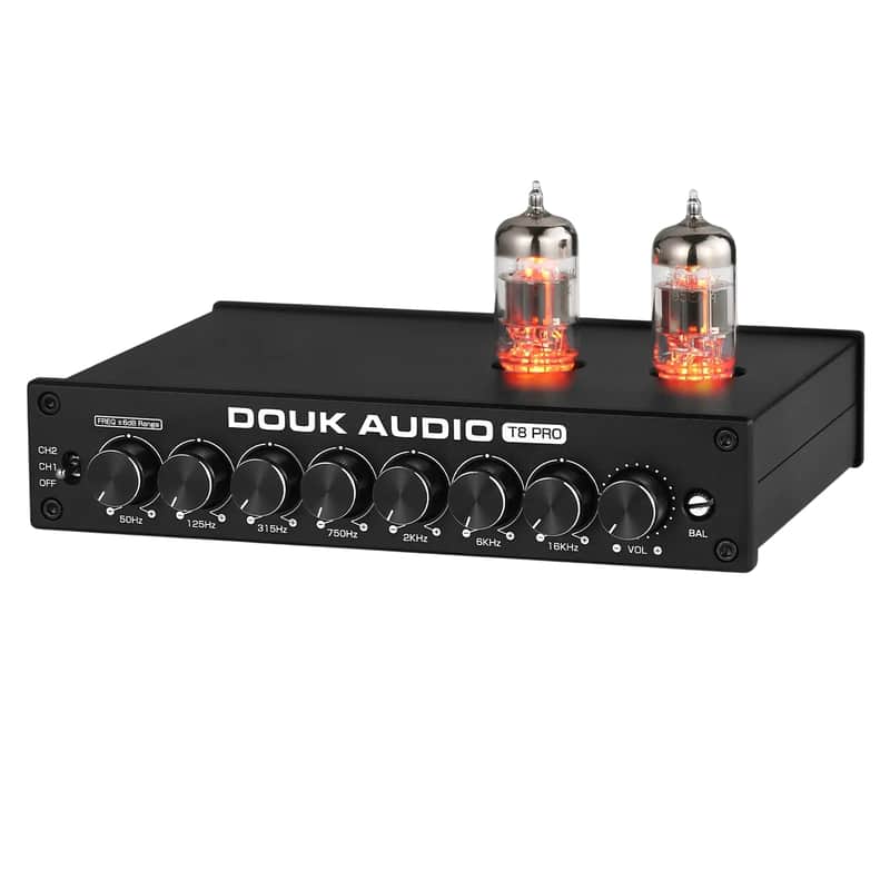 Vacuum Tube HiFi Equalizer Preamp 7-Band Analog EQ Stereo XLR Audiophile Preamp image 1