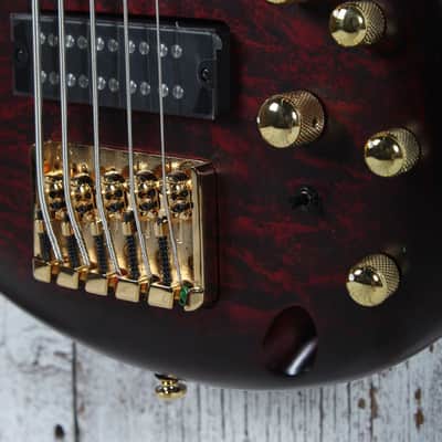 Ibanez SR305EDX 5 String Electric Bass Guitar Wine Red Frozen Matte Finish image 4