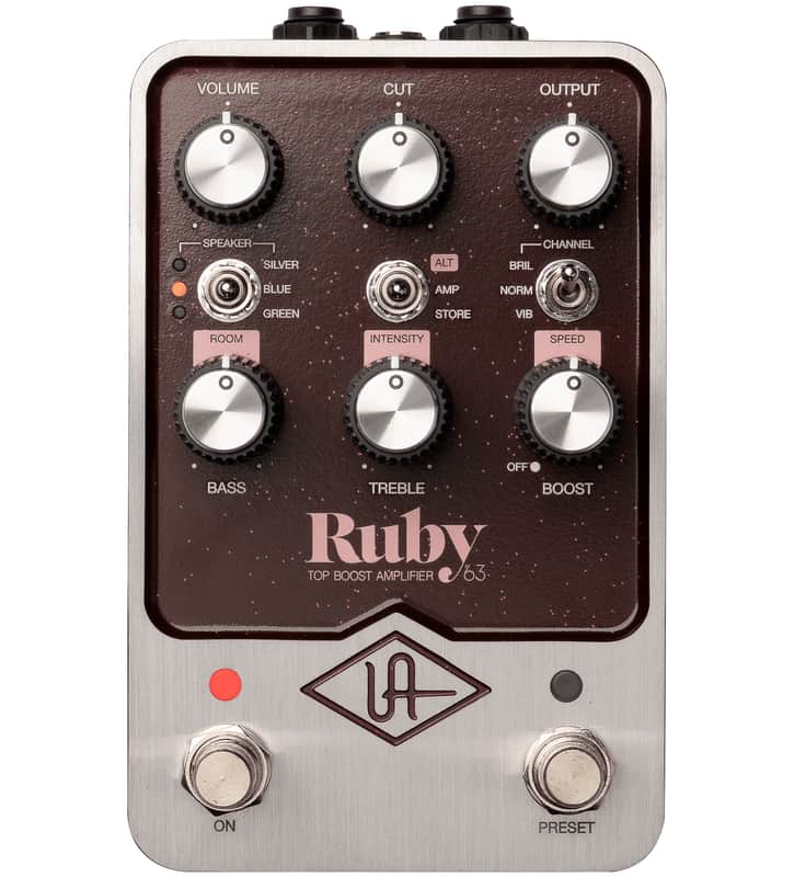 Universal Audio UAFX Ruby '63 Top Boost Amplifier Emulation pedal with Bluetooth image 1