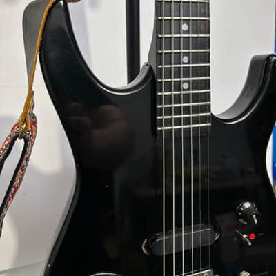 Synsonics Terminator Battery-Powered Electric Guitar mid-80's - Gloss Black image 10