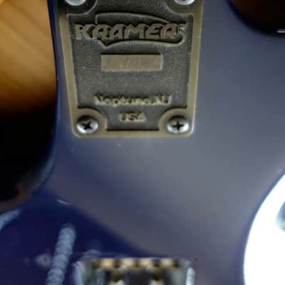 Kramer Night Swan 1987 lightning bolt graphic Buddy Blaze 24.75" scale - All OriginaL Pro setup image 6