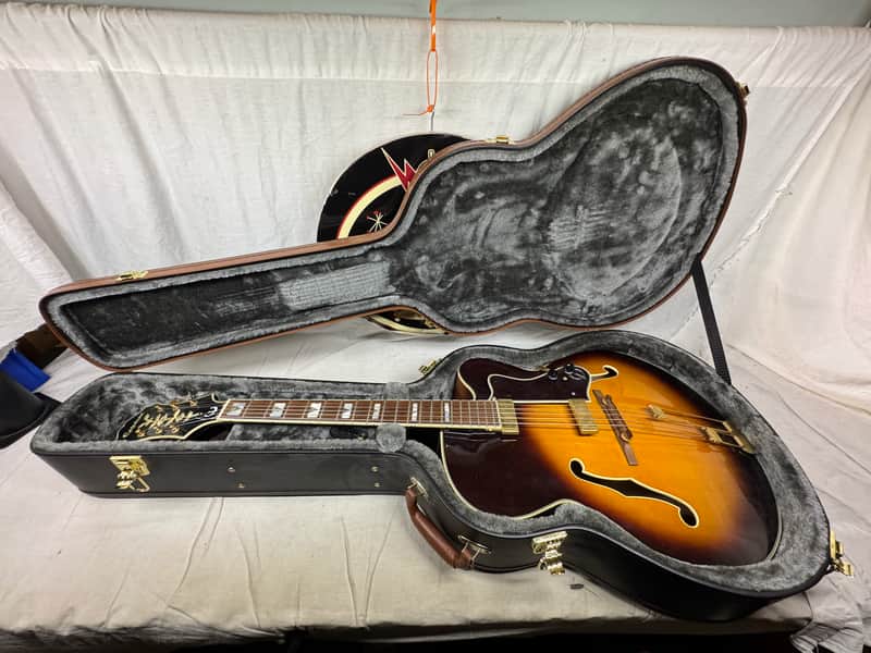 Epiphone Emperor Archtop Hollowbody Guitar with Case 1996 - Antique Sunburst image 1