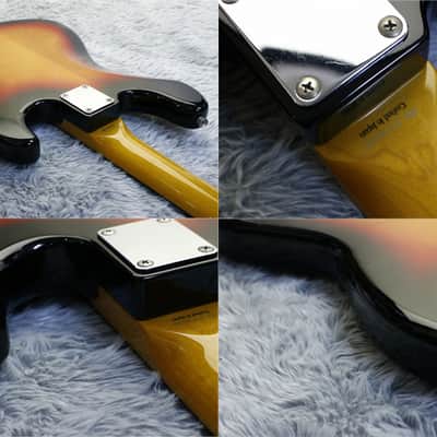 Left Handed Fender Japan '62 reissue JAZZ BASS JB62-LH ALDER body 3Tone Sunburst image 20
