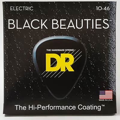 DR Strings Black Beauties BKE-10  Medium imagen 2