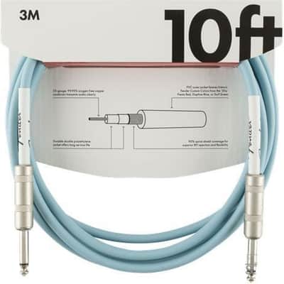 Fender Original Series 10' Instrument Cable Daphne Blue image 3