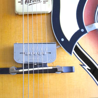 Otwin (1950s) Olymp, Ice Tea Sunburst || Schlaggitarre, German Archtop image 8