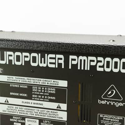 Behringer Europower PMP2000  800-Watt 10-Channel Powered Mixer CG015GS image 8