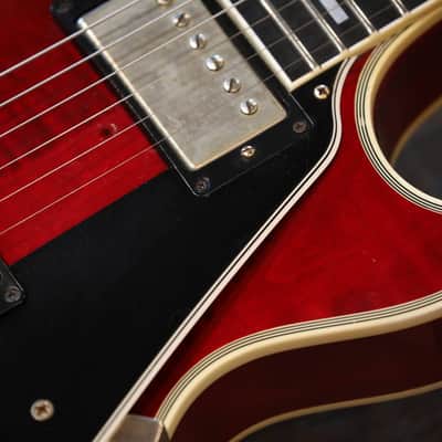 2010 Gibson Custom Shop Les Paul Custom Single-Cut Electric Guitar Wine Red + COA OHSC image 6