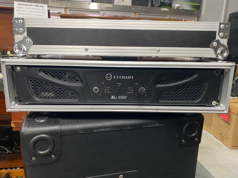Crown XLI 3500 2-Channel 1350-Watt Power Amp with Rack Case image 1