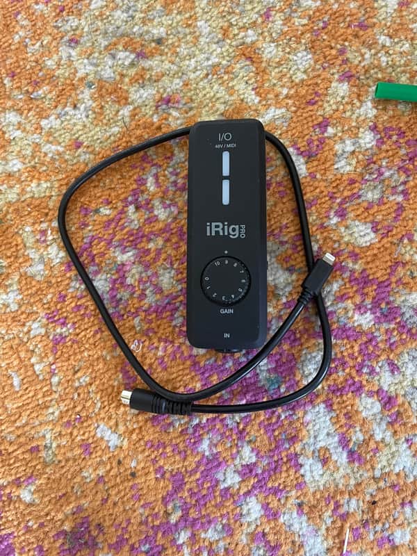 IK Multimedia iRig Pro I/O Mobile Audio Interface 2017 - Present - Black image 1