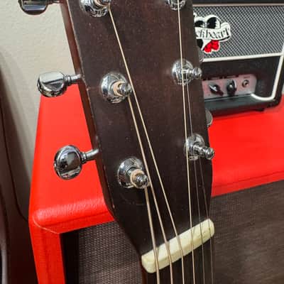 Takamine F-340S lawsuit era 1976 Japan w/ pickup and OHSC image 11