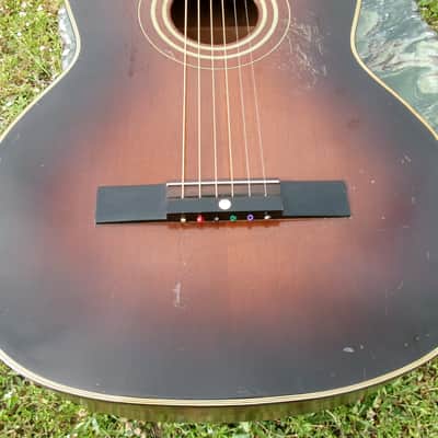 1961 Yamaha Nippon Gakki Dynamic Guitar No.10A Red Label  Dark Brown Bild 18