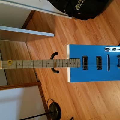 Home Made Bo Diddley  2016 Blue, White image 1