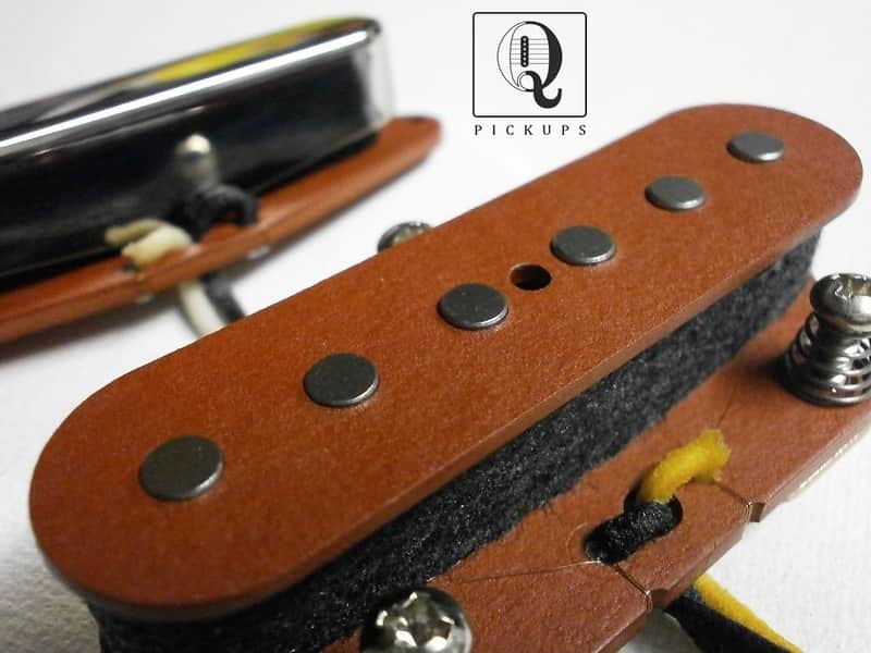 Telecaster MIXED Alnico 2/5 Custom Classic Guitar Pickups SET Hand Wound Tele by Q pickups image 1