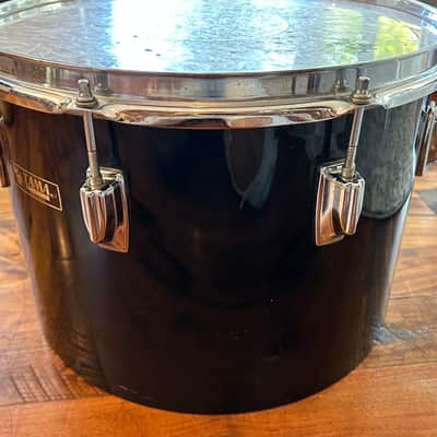 Vintage 1980s Tama Imperialstar 10 x 14 Drum Concert Tom OG Jet Black Wrap image 9