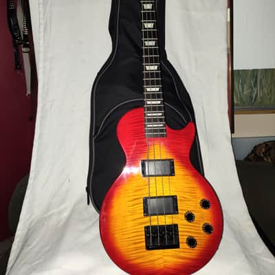 Epiphone Les Paul Bass - Red Burst - with gig bag image 10