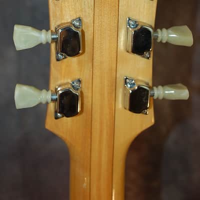 Video Demo 1978 Vintage Japan  Lawsuit Penco E-20N 335 Flamey Body Pro SEtup New  Hard Shell Case image 7