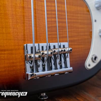 Fender Select Precision Bass in a Two Tone Sunburst wit a Flamed Maple Top and Fretboard - 2012 image 5