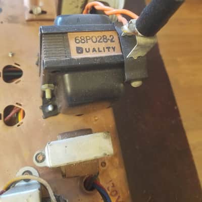 Webcor Small Mono Tube Amp Project 6V6 6E5 12AX7 AlNiCo 4" Speaker Bumblebee Sprague 1955 Copper image 3