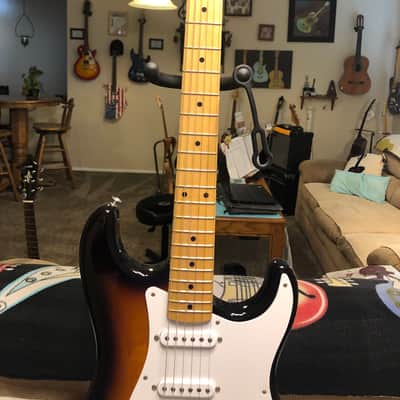 Fender 60th Anniversary Vintage 1954 Fender Stratocaster 2014 2 Color Sunburst image 3