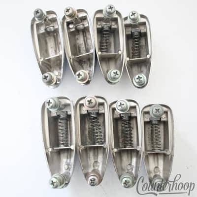 *Pearl 8x Bass Drum Lugs Chrome Metric 2 3/8" Wood-Fiberglass Vintage 70s Japan* image 3