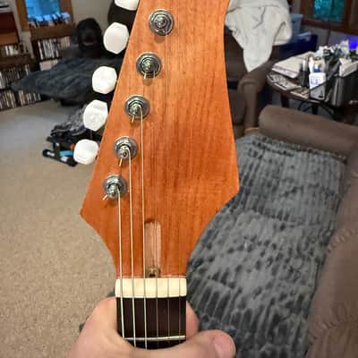 Custom Panthera style Black Limba top - Mahogany body-Custom wound Alnico 4 P90's image 4