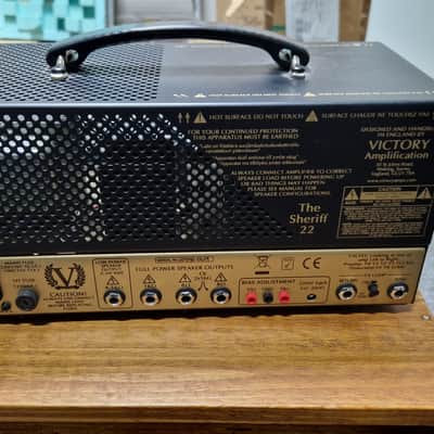 Victory Amps Sheriff 22 Compact Series 2-Channel 22-Watt Guitar Amp Head 2010s - Black/Gold image 3