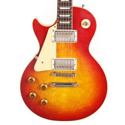 Gibson Custom Shop 1958 Les Paul Reissue Left-Handed Washed Cherry Sunburst VOS image 2