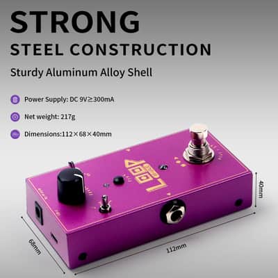 M-vave Loop Pedal for Electric Guitar,Stereo Looper Pedal with 3-Gear Speed Control, 3-Track 11 Mins Looper Recording Capacity, (Price includes the import duty for US buyer) image 5