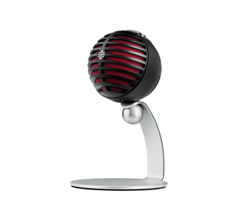 Mint Shure MOTIV MV5-B iOS / USB Condenser Microphone Black and Red image 1