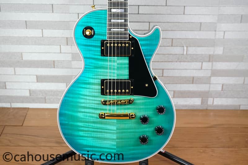 Gibson Custom Shop Dealer Select Les Paul Custom Figured – Opal Reef image 1