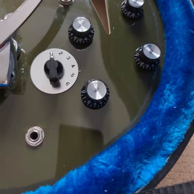 Epiphone Shinichi Ubukata ES-355 Custom Bigsby - Olive Drab image 3