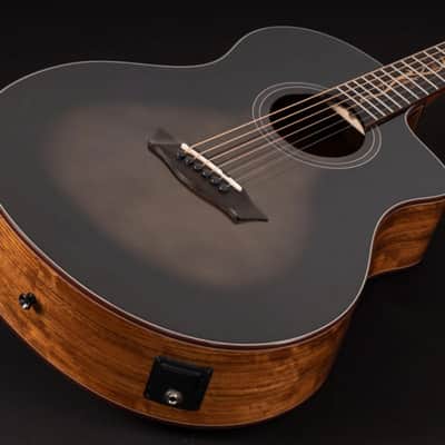 Washburn Bella Tono VITE-S9V Electro Acoustic Guitar - Gloss Charcoal Burst image 7