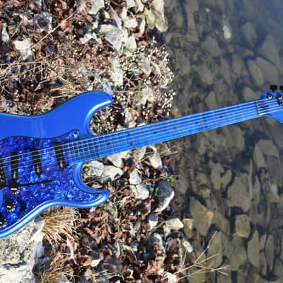 Custom Pre-order! Stratocaster HHH Metallic Blue Hot Rails 5-Way Coil Split image 4