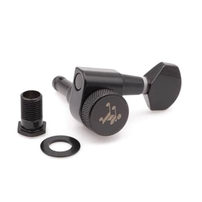Tone Ninja drop-in Ibanez Upgrade 2-pin locking tuners 20:1, Black, 7 String 4x3
