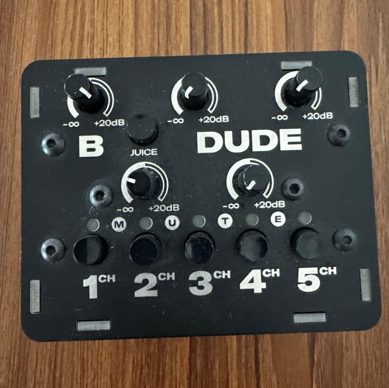 BASTL Instruments Dude 5-Channel Monophonic Mixer 2013 - 2020 - Black image 1