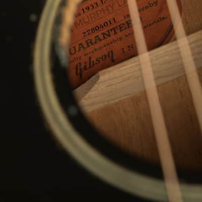 Gibson Murphy Lab 1933 L-00 | Ebony - Light Aged image 10