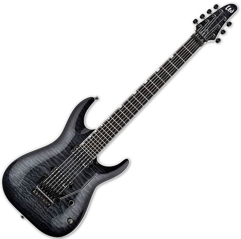 ESP LTD BS-7B QM Baritone Ben Savage Signature See Thru Black Sunburst image 1