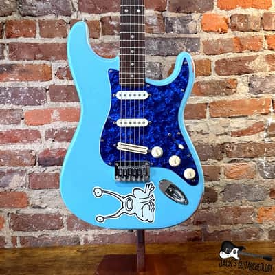 Squier by Fender Bullet Strat Partscaster Electric Guitar (1980s / 1990s - Blue)