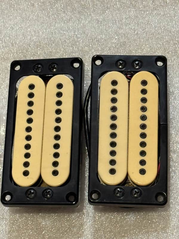 Vintage Carvin M22N and M22T pickups - Crème and Black image 1