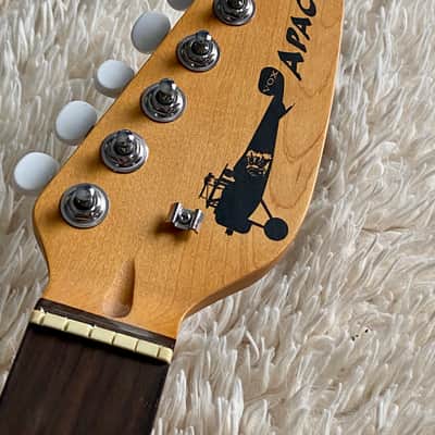 Vox Apache 2 Electric Guitar Salmon Red w/ Free Digitech Trio Pedal image 4