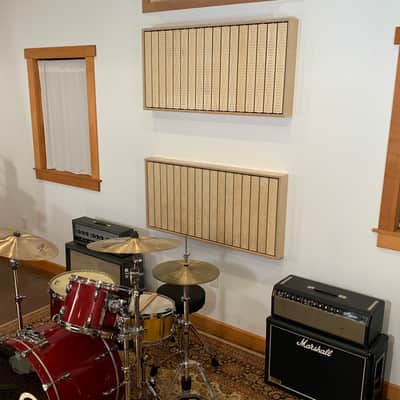 Acoustic Treatment Panel (46.5”x22.5”) Configurable Multimode Absorber Diffuser Reflector (OmniWave 244ADR) image 7